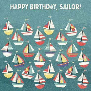 Happy Birthday Sailor - greetings card