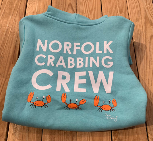 Norfolk Crabbing Crew Kids Hoodie