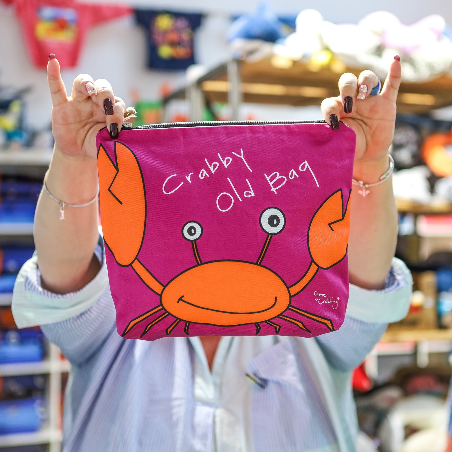 Crabby Old Bag Wash Bag