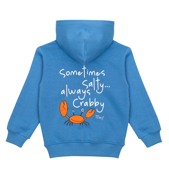 Sometimes Salty... Always Crabby Kids Hoodie