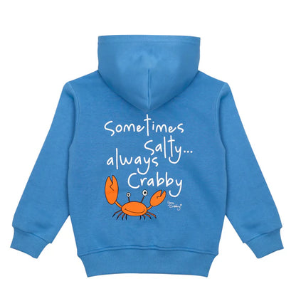 Sometimes Salty... Always Crabby Kids Hoodie