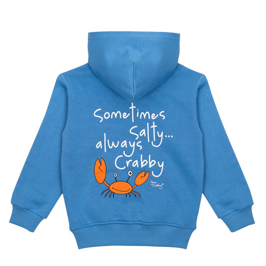 Sometimes Salty... Always Crabby Kids Hoodie