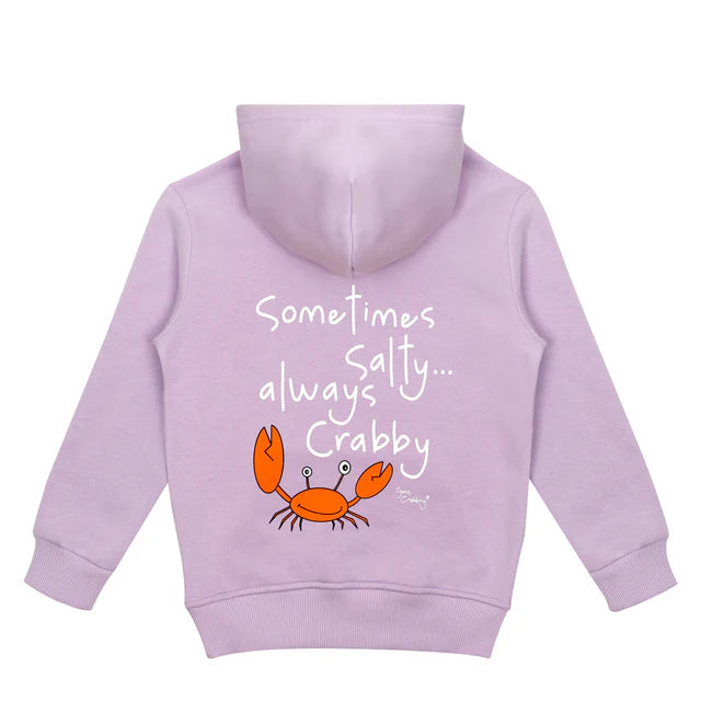 Sometimes Salty... Always Crabby Kids Hoodie