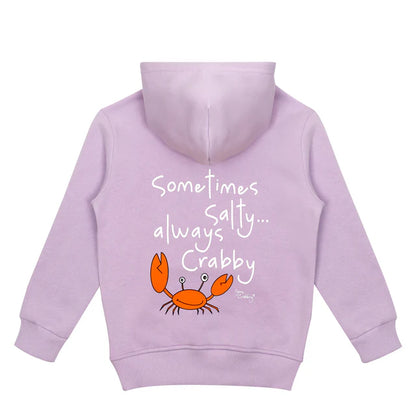 Sometimes Salty... Always Crabby Kids Hoodie